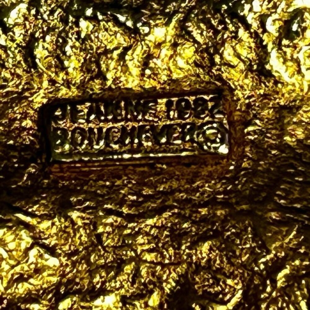 Jeanne Boucher 1982 Belt Silver Tone Mixed Metal - Picture 12 of 12